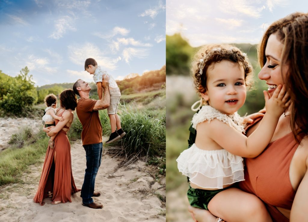 Family of four in West Austin by Jessica Rockowitz Photography 